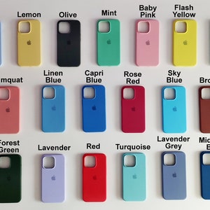 24 Farben Silikonhüllen Custom Cases für Apple iPhone 12 13 Mini/ Apple iPhone 12 13 / Apple iPhone 14 / Apple iPhone 12 13 Pro Max Bild 8