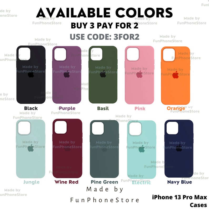 60 Farben Custom Case Silikon für Apple iPhone 13 Pro Max 7/8 SE 2020 Plus XR XS 13 Pro Max 12 13 Mini/ Apple iPhone 12 13 14 Pro Max Bild 3