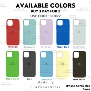 60 Farben Custom Case Silikon für Apple iPhone 13 Pro Max 7/8 SE 2020 Plus XR XS 13 Pro Max 12 13 Mini/ Apple iPhone 12 13 14 Pro Max Bild 5
