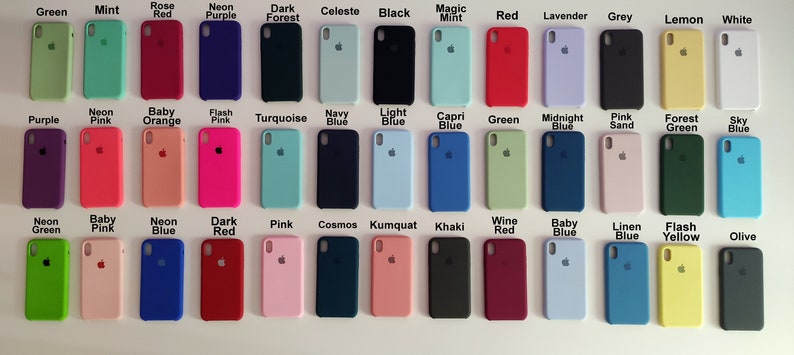 60 Farben Hülle für Apple iPhone 7/8/SE 2020 / iPhone 7/8 / iPhone X/XS / iPhone XR / iPhone 11/11 Pro/ 11 Pro Max iPhone XR