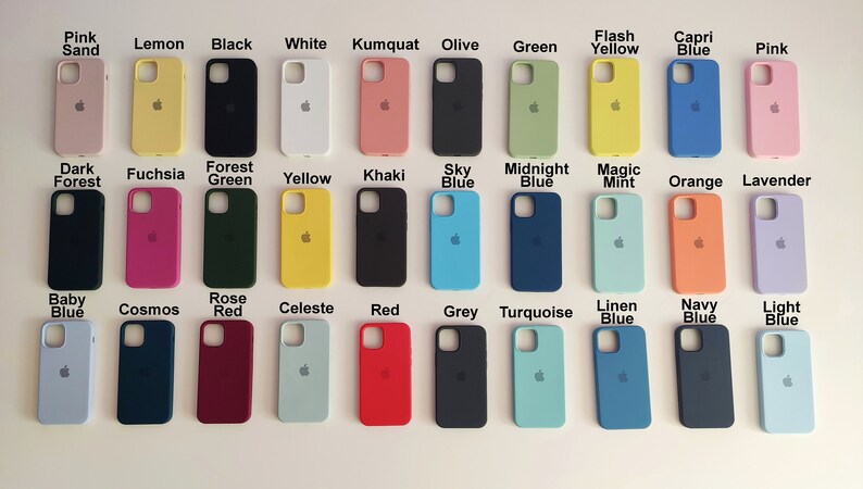 30 Farben Schutzhüllen Silikonhüllen, Silikonhüllen für Apple iPhone 13 12 Mini / Apple iPhone 13 12 / Apple iPhone 13 12 Pro / Apple iPhone 13 12 Pro Max Bild 3