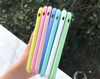 60 Farben Custom Hülle Silikon für Apple iPhone 14 XR XS 11 Pro Max 12 13 Mini/ Apple iPhone 12 13 14 Pro Max Apple iPhone 7/8/SE 2020 Plus