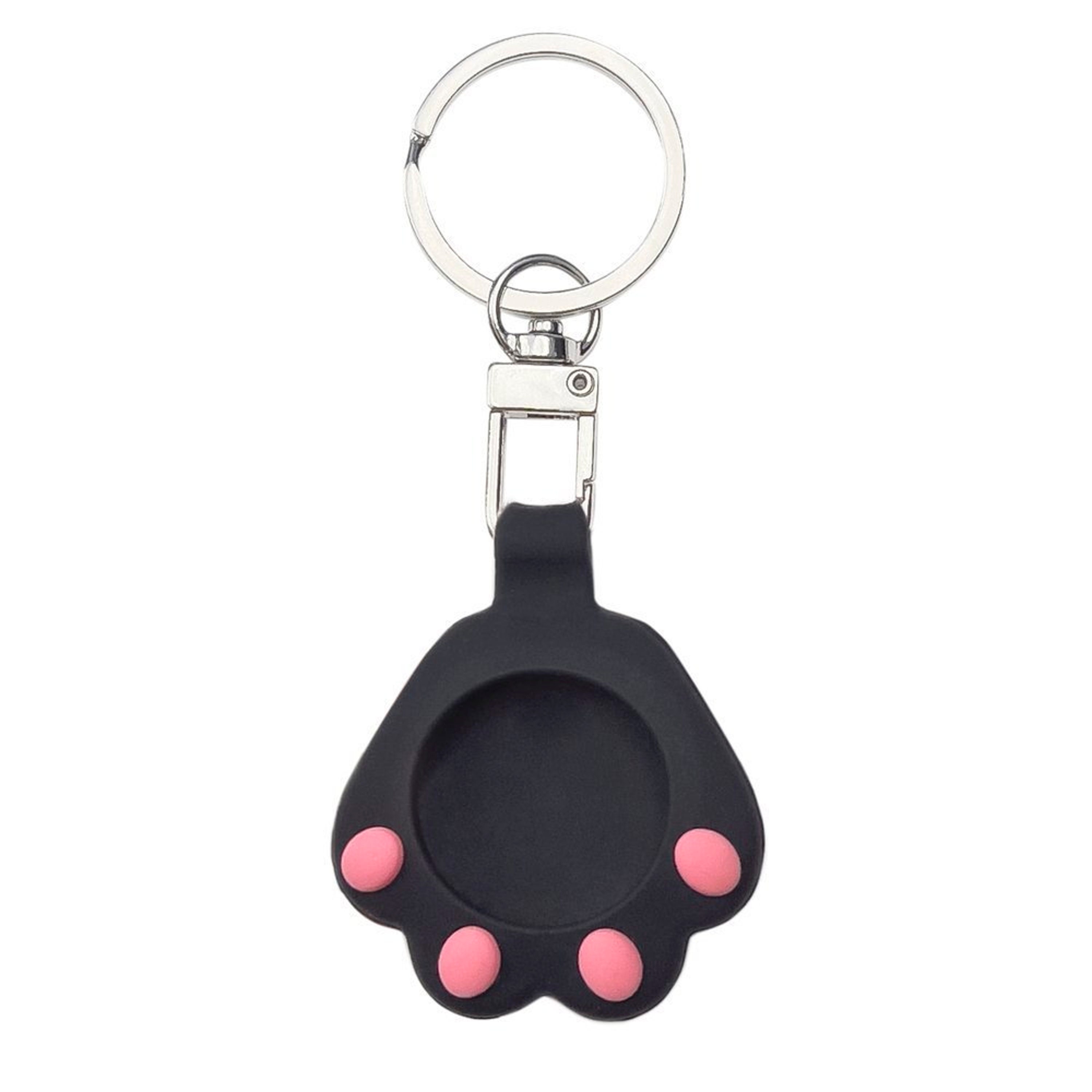 Ozzzo - cat paw airtag coque silicone coque keychain pendentif