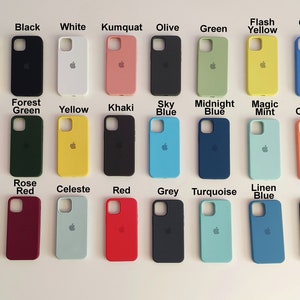 24 Farben Silikonhüllen Custom Cases für Apple iPhone 12 13 Mini/ Apple iPhone 12 13 / Apple iPhone 14 / Apple iPhone 12 13 Pro Max Bild 3