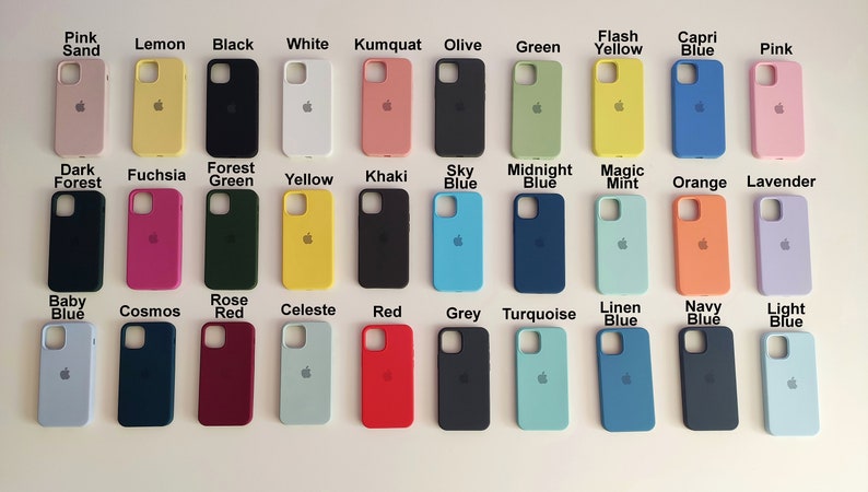24 Farben Silikonhüllen Custom Cases für Apple iPhone 12 13 Mini/ Apple iPhone 12 13 / Apple iPhone 14 / Apple iPhone 12 13 Pro Max Bild 3