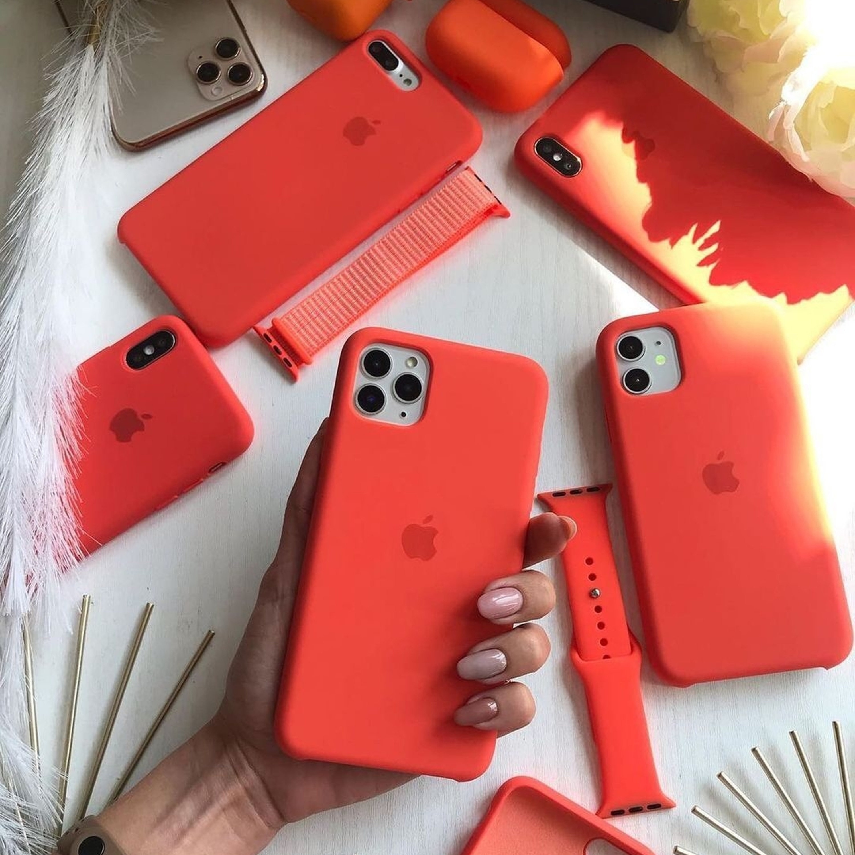 iPhone 11 Pro Silicone Case - Clementine - Apple
