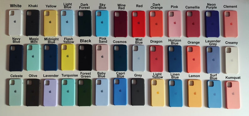 60 Farben Hülle für Apple iPhone 7/8/SE 2020 / iPhone 7/8 / iPhone X/XS / iPhone XR / iPhone 11/11 Pro/ 11 Pro Max iPhone 11 Pro Max