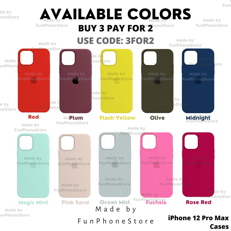 60 Colors Custom Case Silicone for Apple iPhone 12 Pro Max 7/8/SE 2020 Plus XR XS 12 13 Mini/ Apple iPhone 12 13 14 Pro Max Phone Case image 3