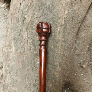 South African Style Traditional Rosewood Talking Stick Original Hand Carved U Pik Wood 17-27INCH Original Unisex Art Hunting Walking Display
