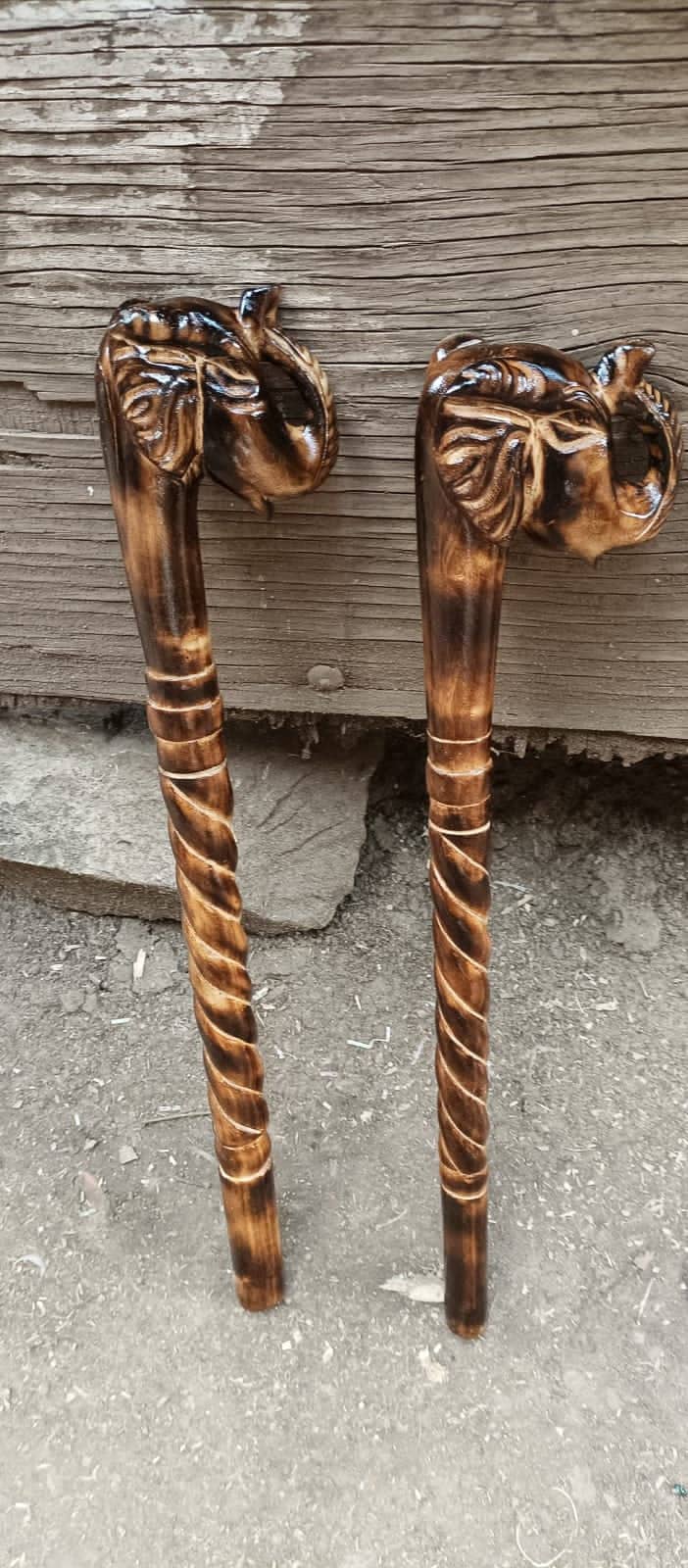 Maasai Traditional Ironwood Talking Stick Original Handcarved U