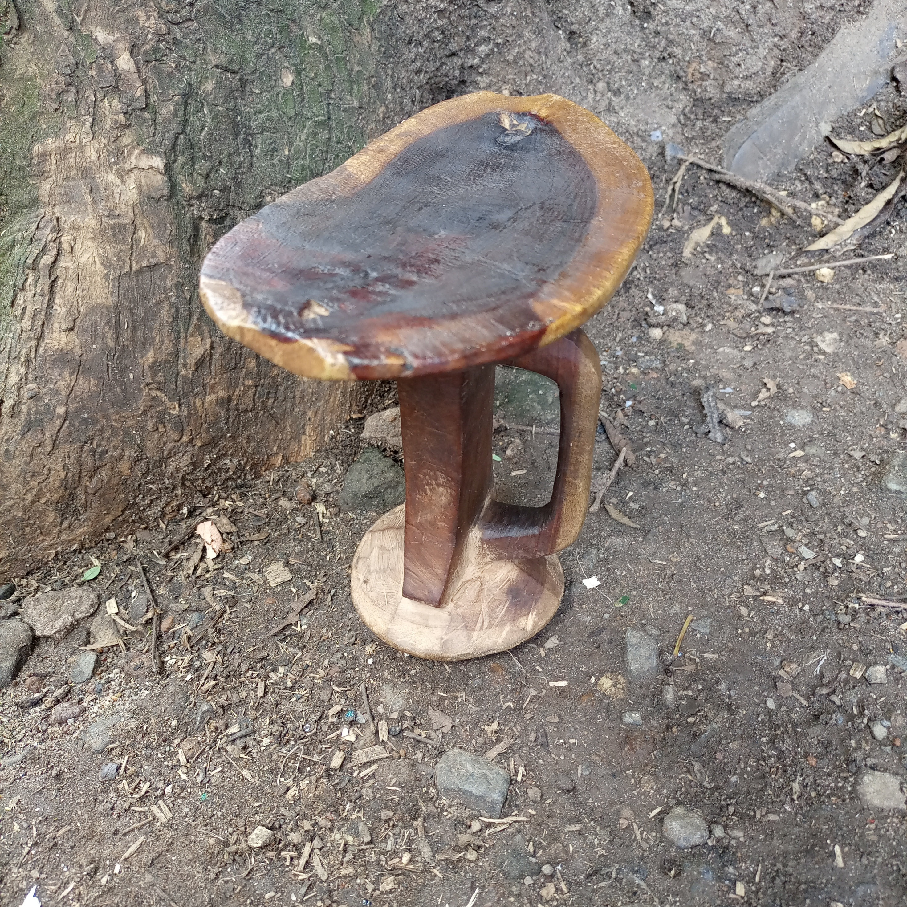 Vintage Turkana Pokot Stool Chair Seat Headrest Antique Kenya