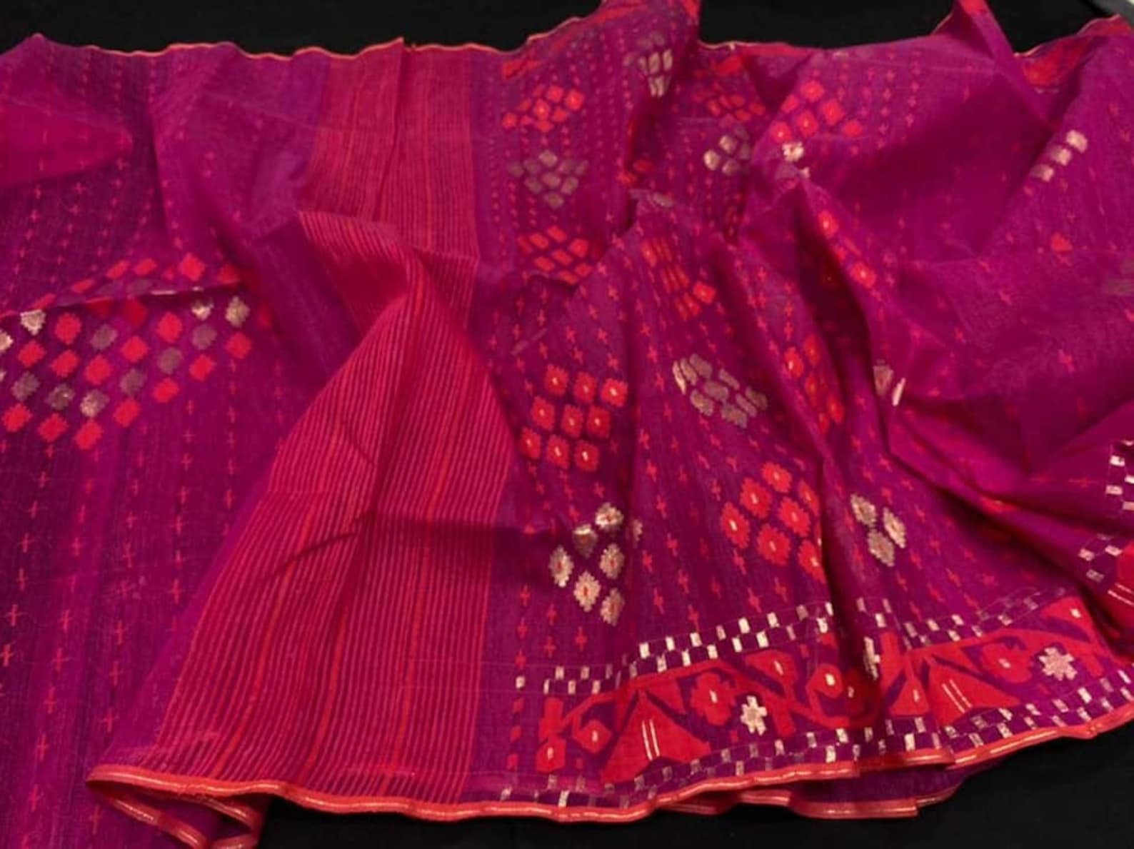 Original Muslin Jamdani from Dhaka Bangladesh Etsy