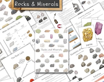 Rocks and Minerals Unit: Earth Science Lessons and Printables (PDF)