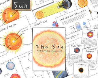 Sun Unit: study stars, solar eclipses, the solar system, seasons, and more! Nature study, science curriculum, homeschool unit study