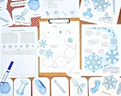 Snowflake Mini Unit Study: Formation & Types, Kids Activities (PDF)