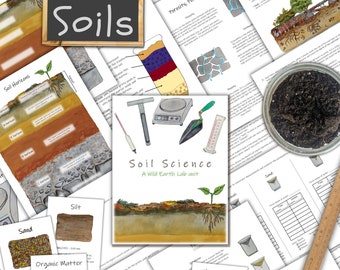 Soil Science Unit: with 5 science lab activities! Study porosity, permeability, soil textures, soil horizons, and more!