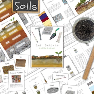 Soil Science Unit: with 5 science lab activities! Study porosity, permeability, soil textures, soil horizons, and more!