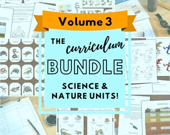 The Curriculum Bundle Vol. 3:  My collection of environmental science units! Classroom bundle, homeschool unit studies, science lesson plans