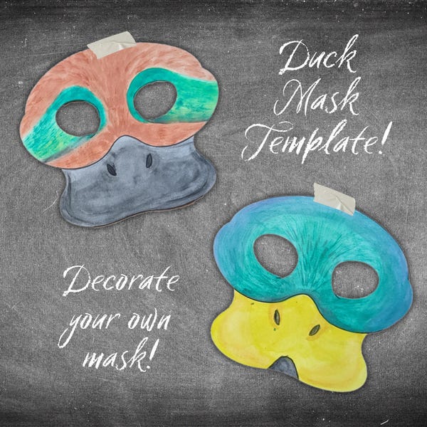 Duck Mask - Etsy