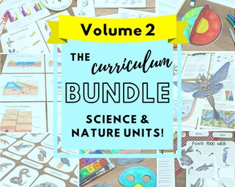 The Curriculum Bundle Vol. 2:  My collection of environmental science units! Classroom bundle, homeschool unit studies, science lesson plans