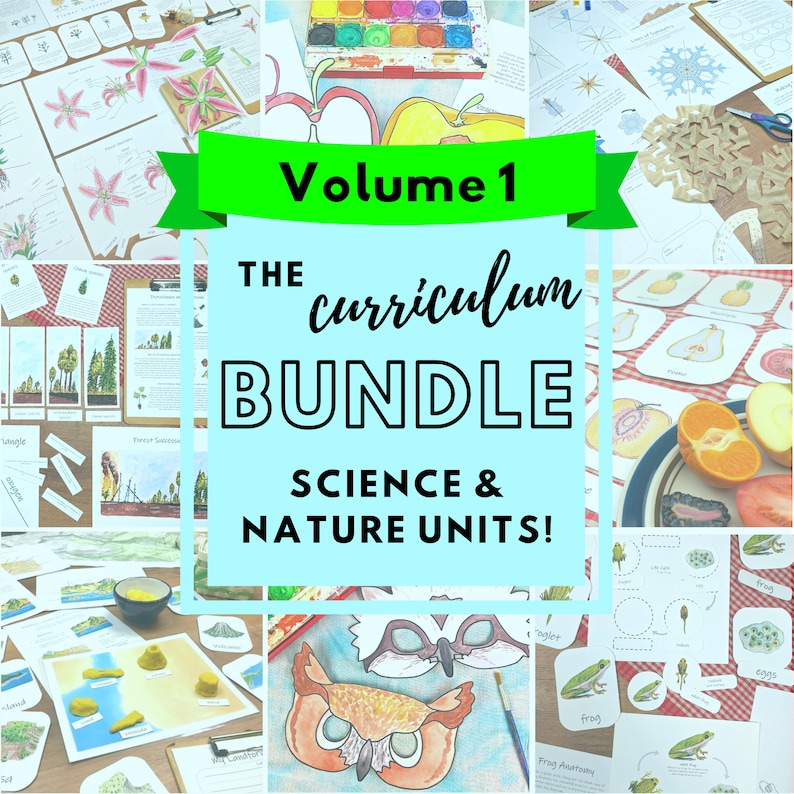 The Curriculum Bundle Vol. 1: My collection of environmental science units Classroom bundle, homeschool unit studies, science lesson plans image 1