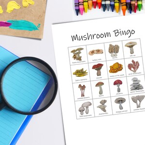 Mushroom Bingo Set: 25 Watercolor Bingo Cards (printable PDF) - Etsy
