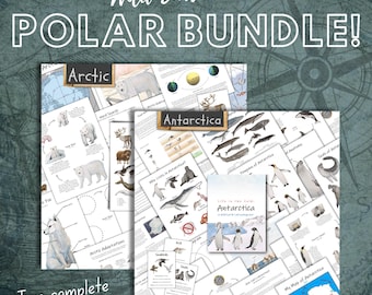 Arctic & Antarctica Polar Science Unit Bundle: Homeschool Printable (PDF)