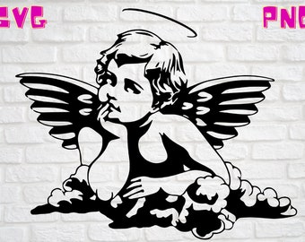 Baby Angel Svg Etsy