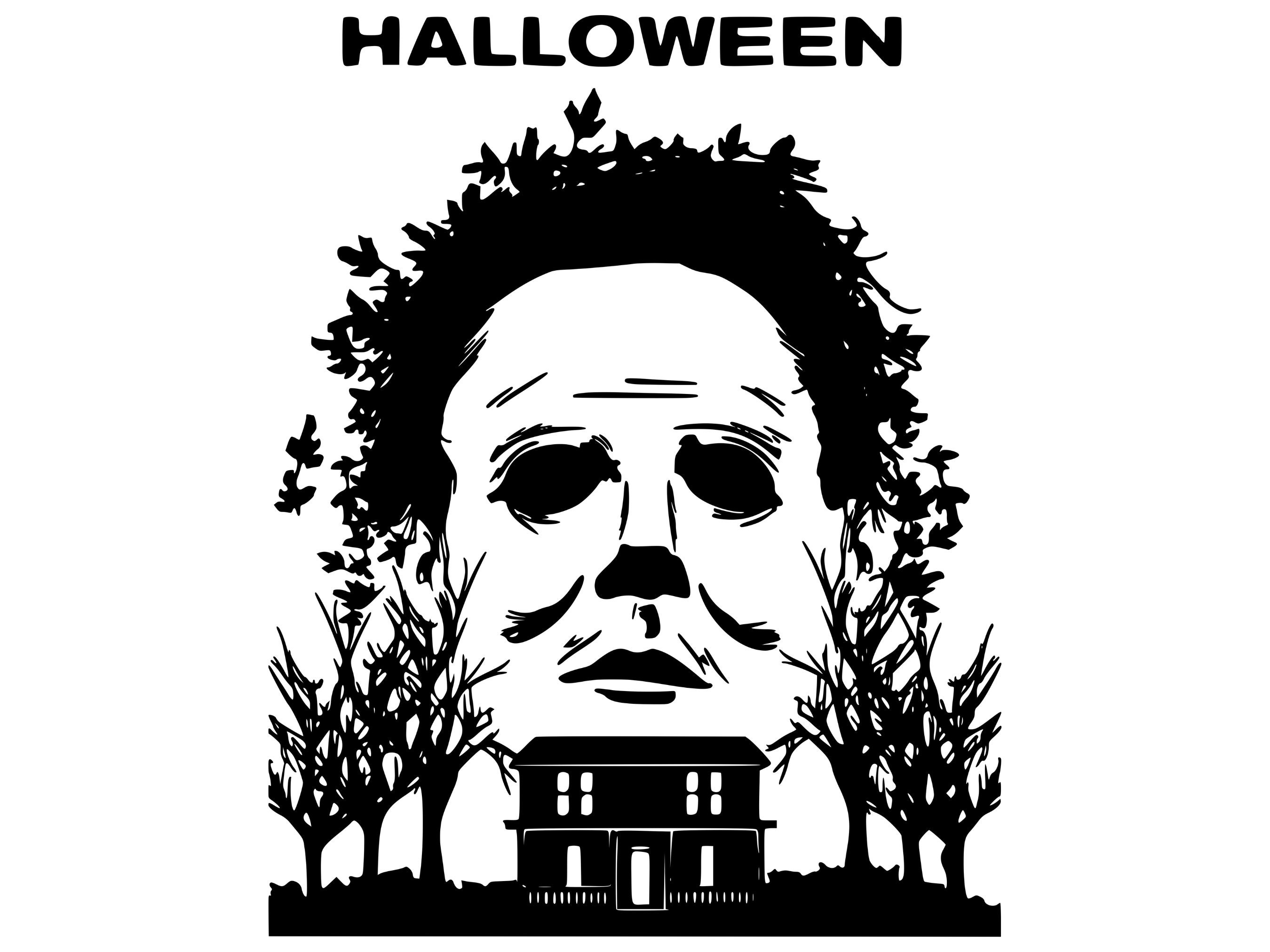 Halloween Michael Myers Home Sweet Home Digital File Only Etsy