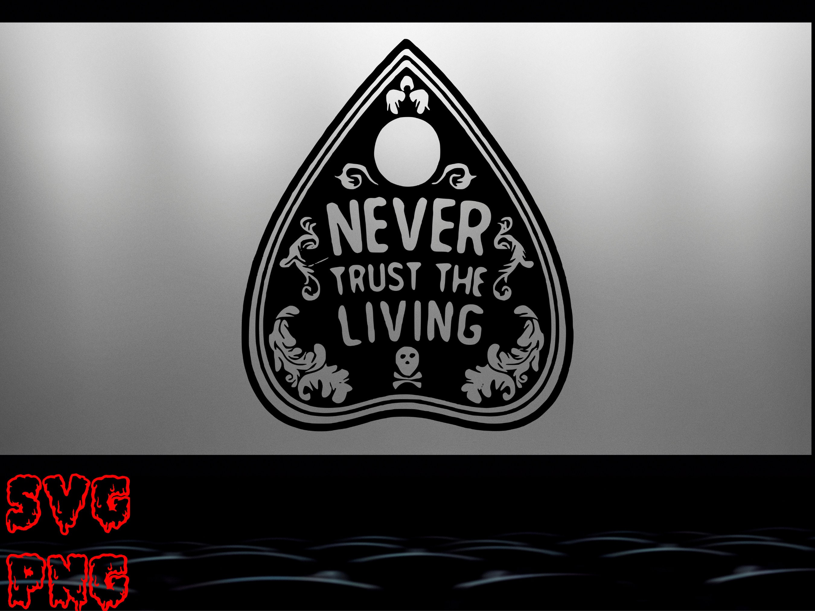 Beetlejuice Ouija Board Oracle Never Trust The Living Etsy