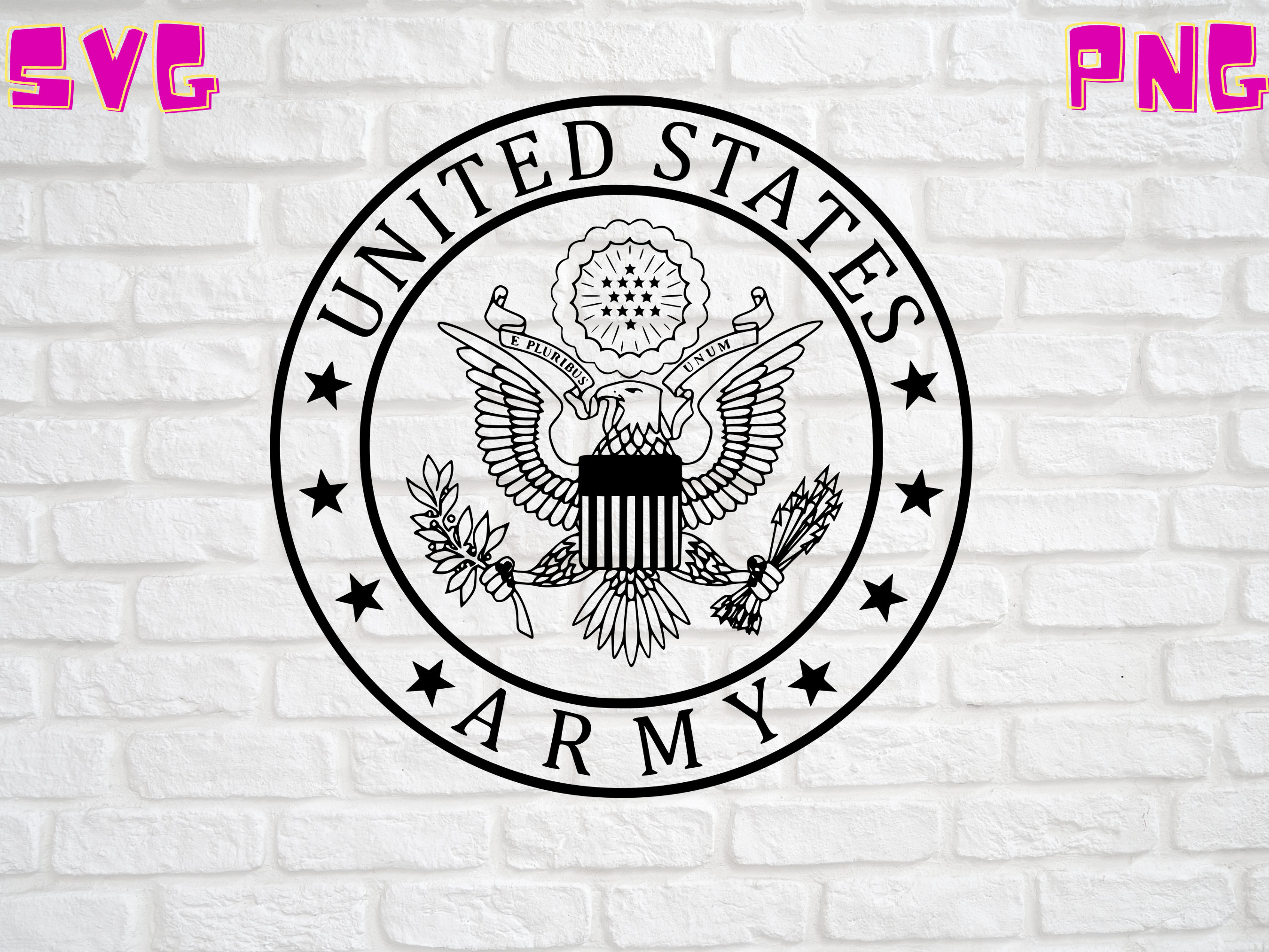 U.S. Army Eagle Logo Standard Army Seal SVG *Digital File Only* SVG p…