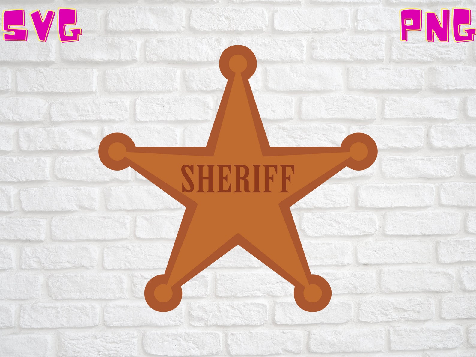 Woody Sheriff Badge Toy Story Woody SVG Digital File Only Etsy