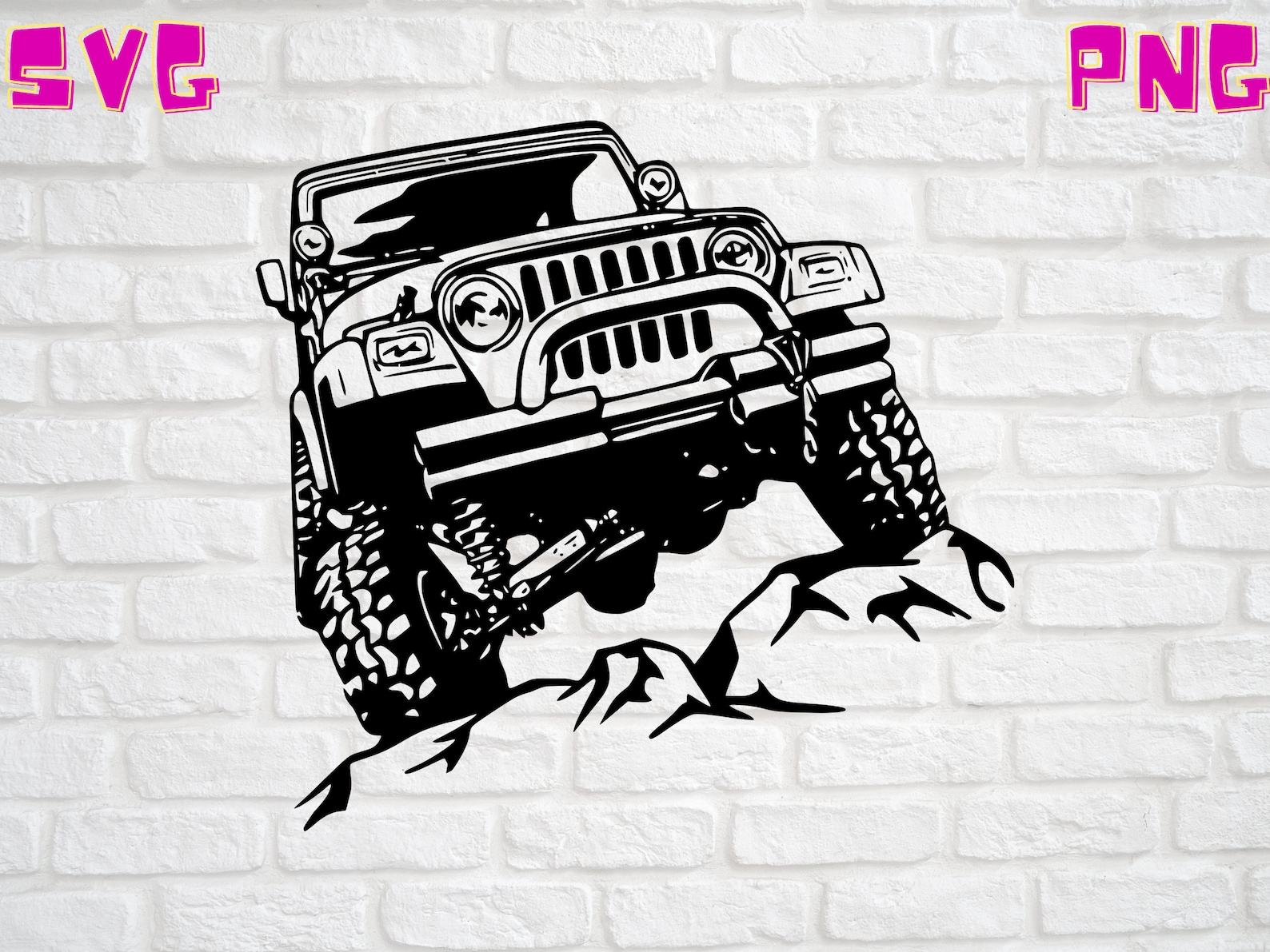 Jeep Wrangler 4x4 SVG Digital File Only SVG png Cricut Laser Etsy