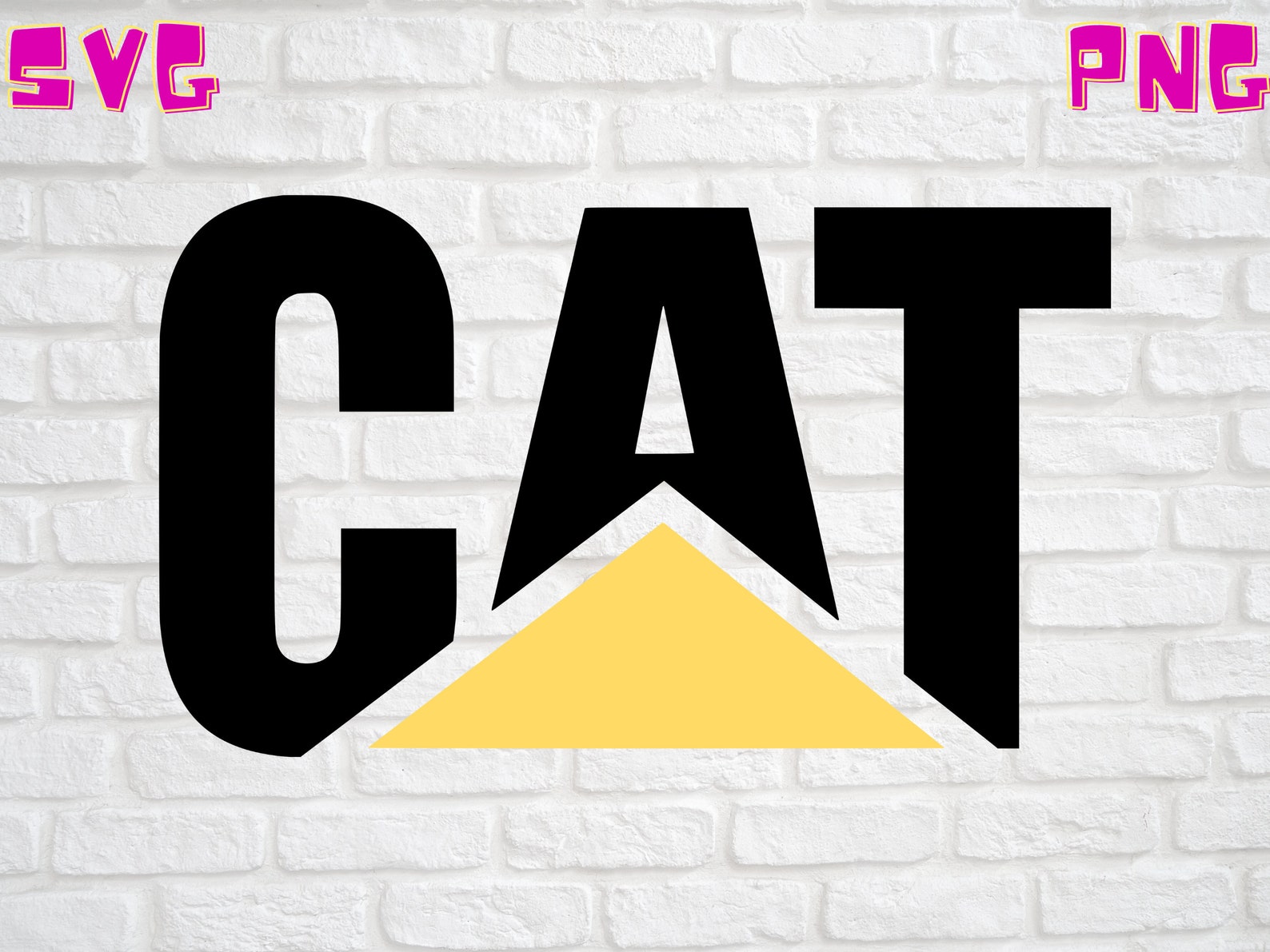 Caterpillar Construction Equipment Logo CAT SVG Digital File Etsy