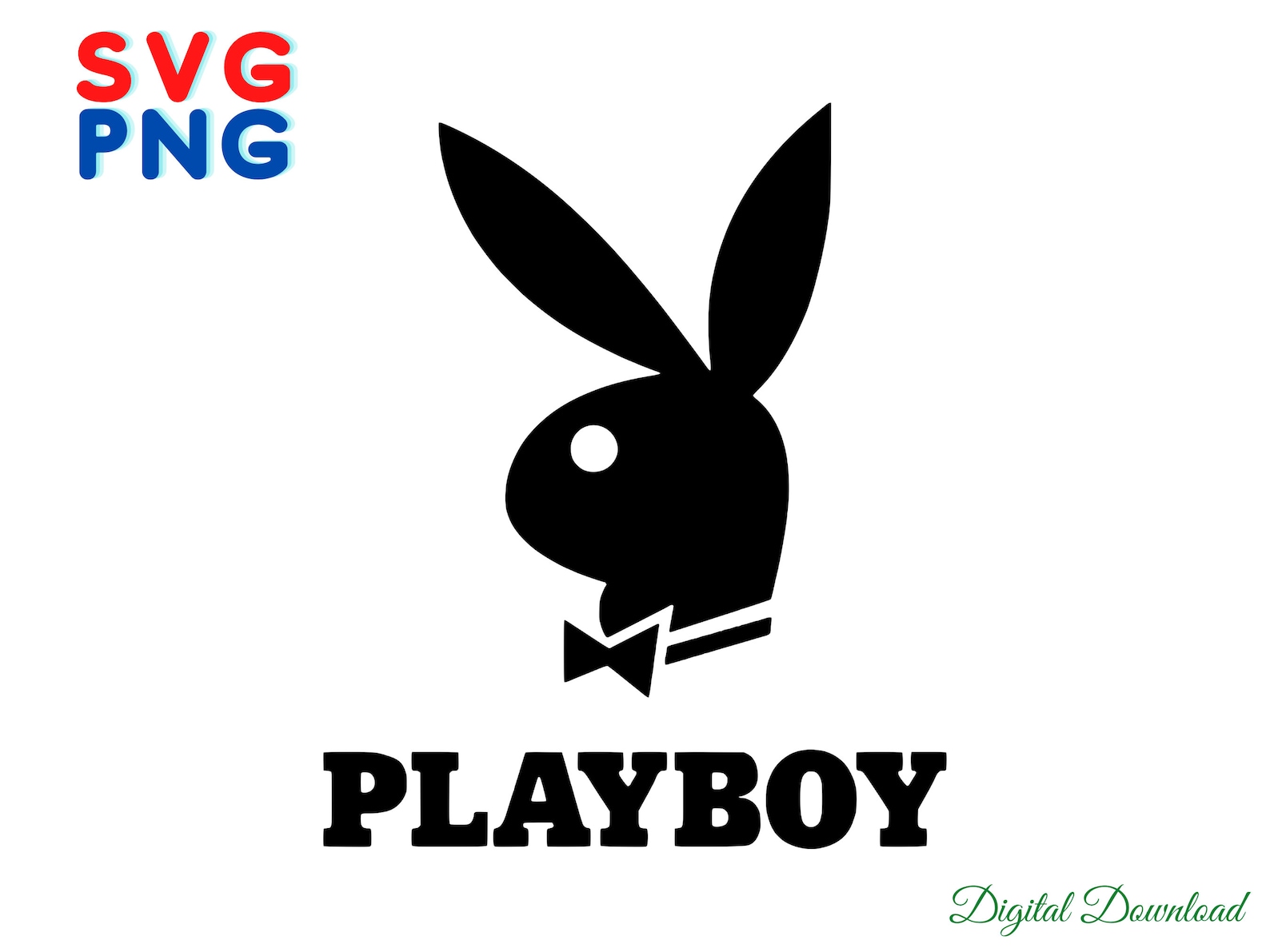 Playboy Bunny Logo SVG Digital File Only SVG png Cricut | Etsy