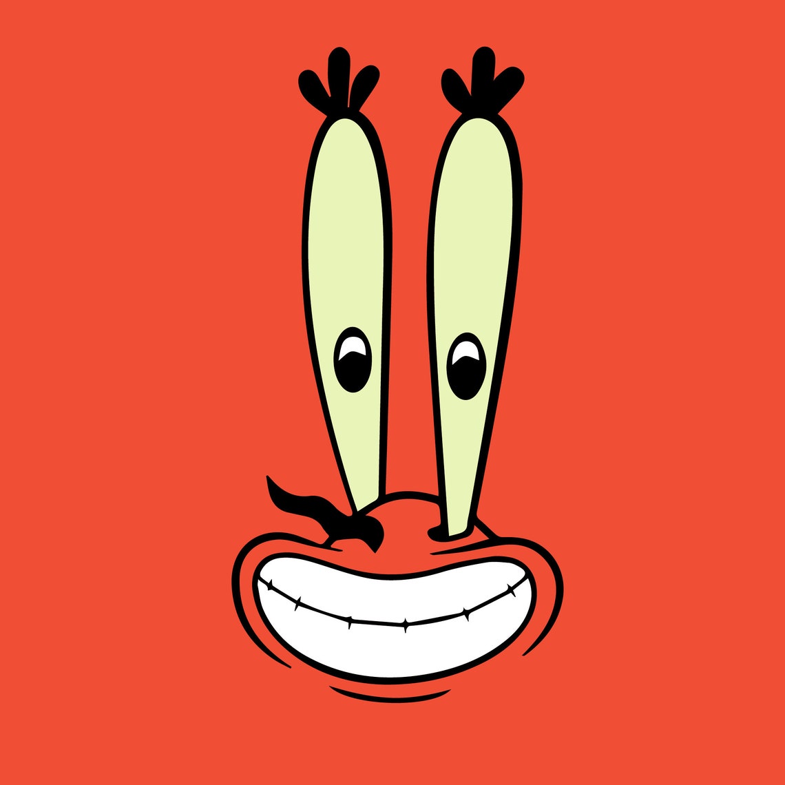 SpongeBob SquarePants Mr. Krabs Face SVG Digital File Only Etsy