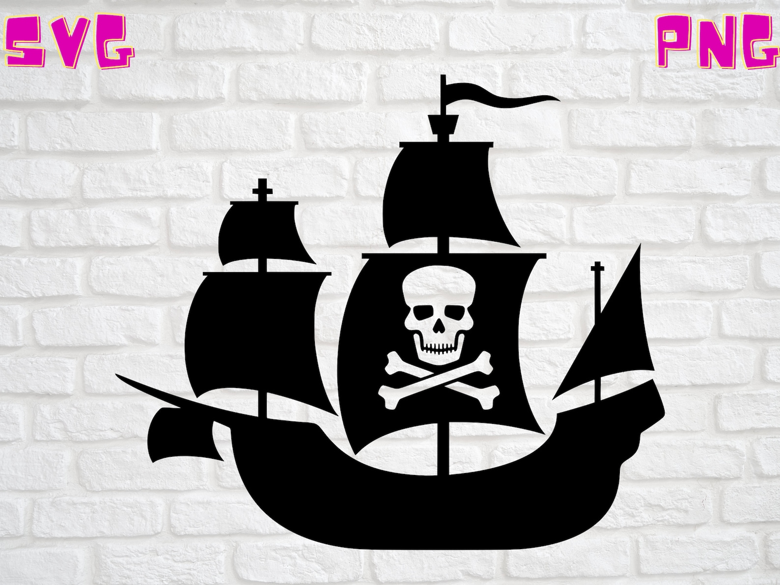 Pirate Ship Svg Digital File Only Svg Png Cricut Laser Para Etsy ...
