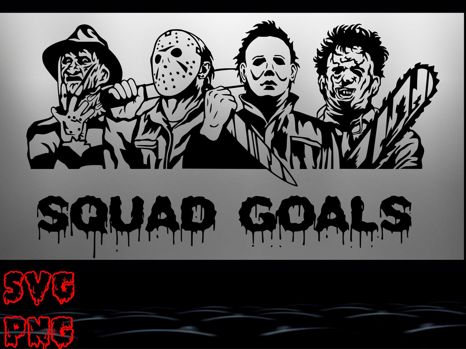 Horror Movie Squad Goals SVG Digital File Only SVG png | Etsy