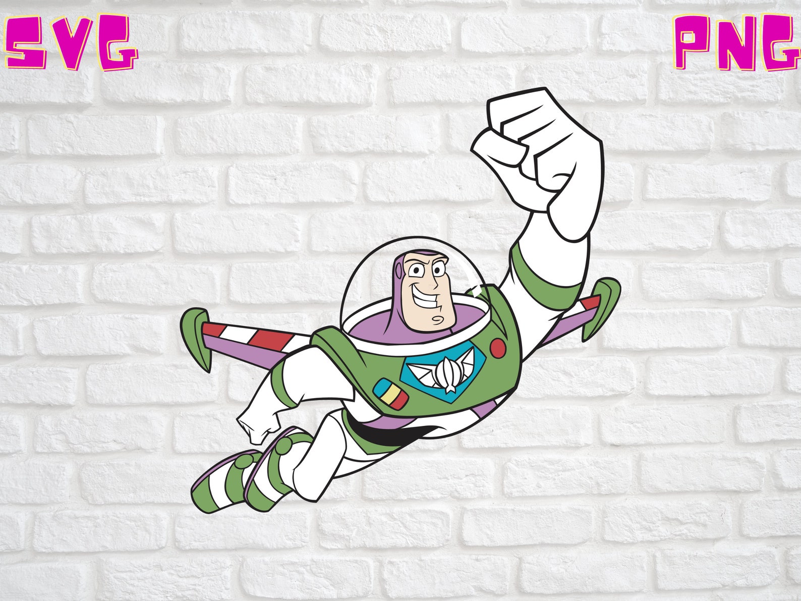 Buzz Lightyear Flying Toy Story Buzz Lightyear SVG Digital Etsy