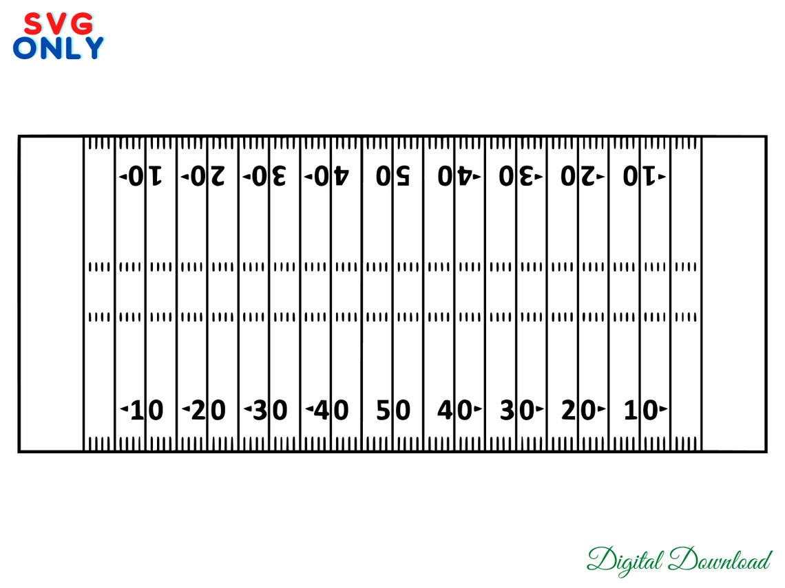 Football Field svg Digital Download | Etsy