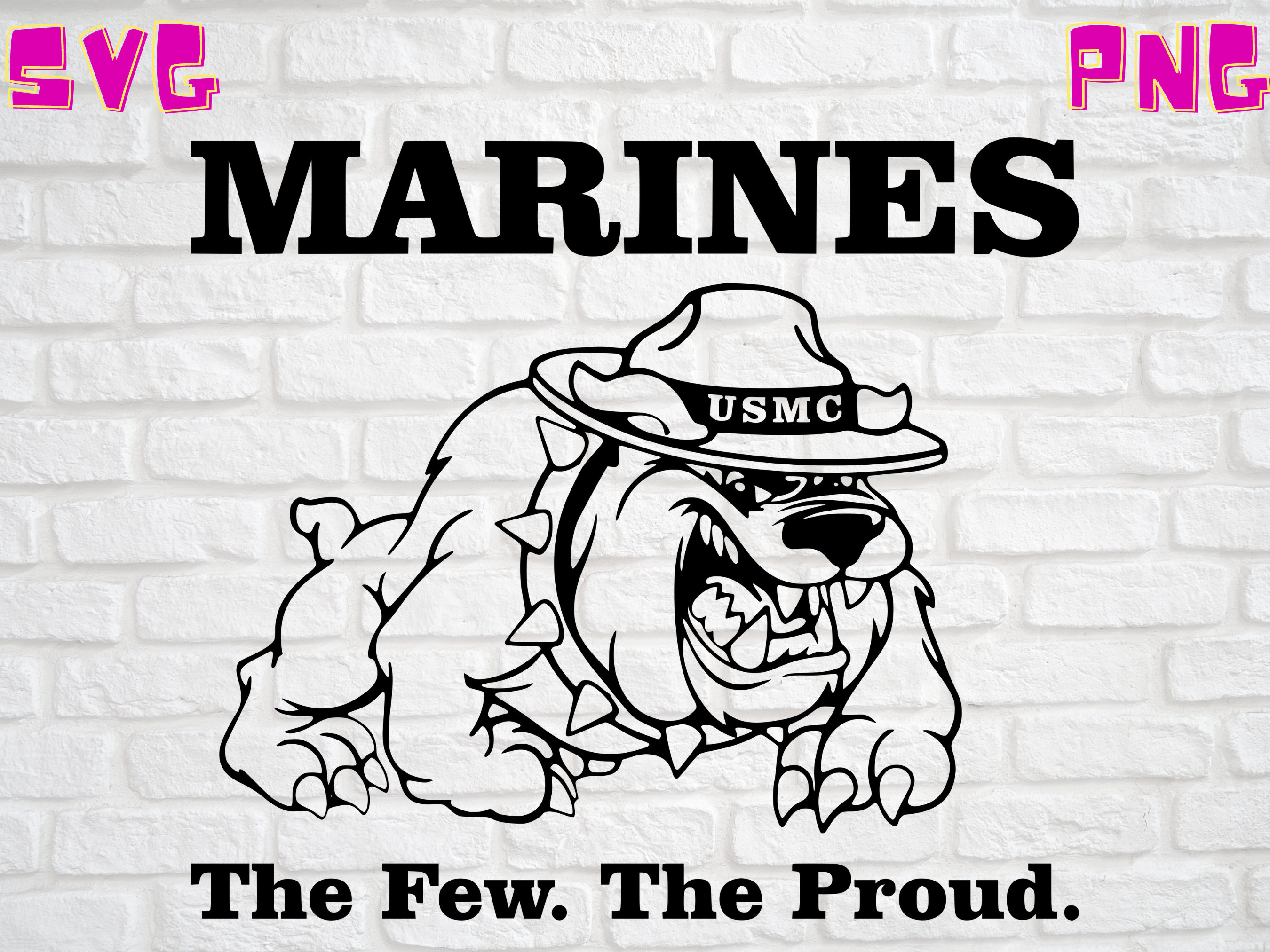 USMC The Devil Dog Marines Veteran SVG *Digital File Only* SVG png Cr…