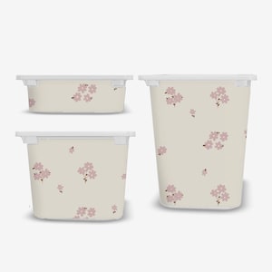 Ditsy Flowers TROFAST sticker IKEA TROFAST vinyl wraps ikea Trofast sticker bloemen Trofast bak bloemen mini trifast bloemen kleine bloem retro