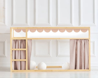 SCALLOP IKEA Kura Bed Furniture film Ikea scallop Kura Stickers Ikea Kura bed sticker KURA stickers Kura Sticker Kura bed girls room