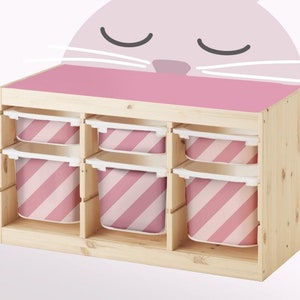 Adesivo TROFAST strisce diagonali Adesivo contenitore IKEA TROFAST Adesivo avvolgente trofast Adesivo contenitore trofast Adesivo scatola ikea Adesivo a strisce