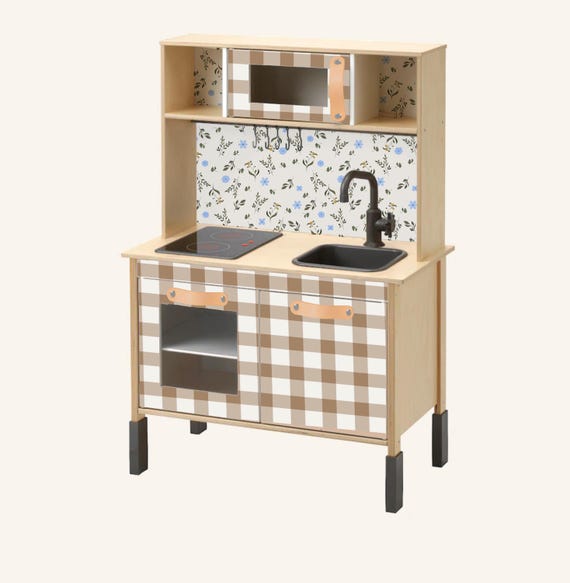 Check DUKTIG Decal IKEA DUKTIG Floral Check Kitchen Decal Play 