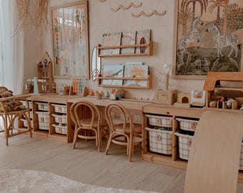 Adesivi Trofast a quadretti Gingham Trofast wraca Decalcomanie a quadretti Gingham Adesivo per mobili Ikea Aggiornamento contenitore Cameretta Adesivo Ikea