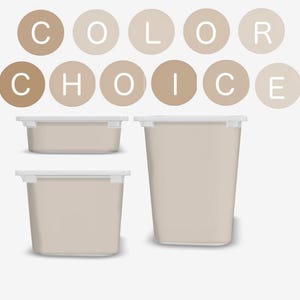 BEIGE SOLID color TROFAST sticker neutrals bin Wraps ikea Trofast sticker boy Trofast accessories stickers Decor ikea  dustbin decal trofast