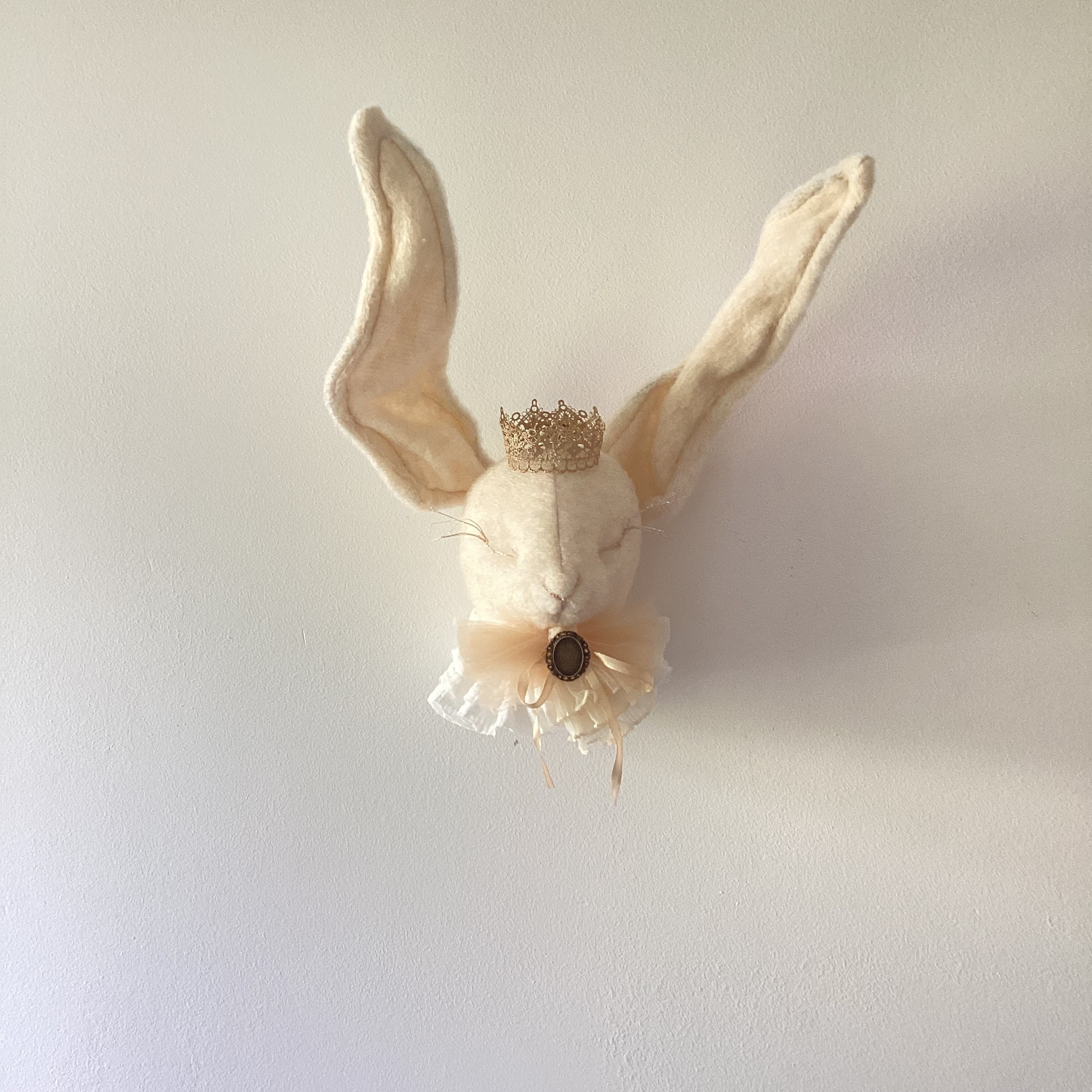 Rabbit Head Wall Mount Rabbit Wall Mount Rabbit Wall Decoration Plush ...