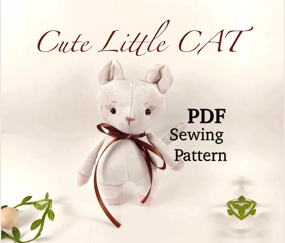 Cat Pattern Cat Pattern Sewing Cat Tutorial With Photos PDF Pattern Toy ...