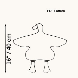 Duck Lovey Blanket Pattern Duck Digital Pattern Duck Sewing Pattern ...